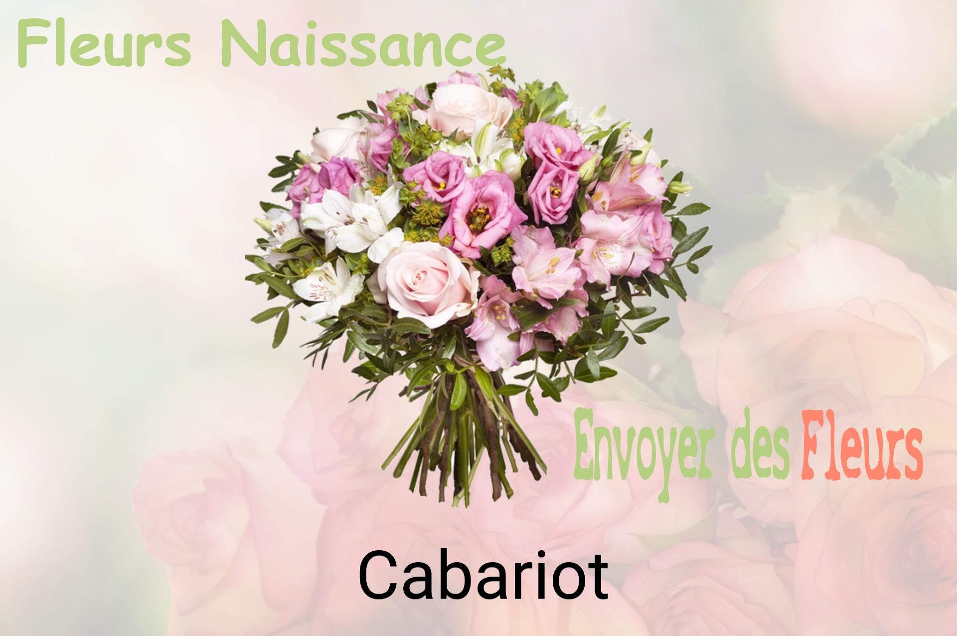Bouquet de fleurs de naissance livré à Cabariot